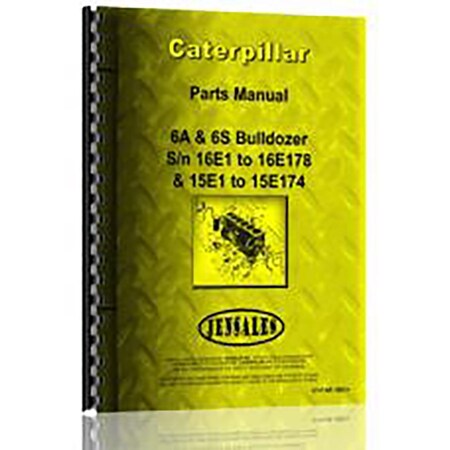 Fits Caterpillar 6A Attachment Parts Manual (New)